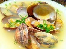 Manila clams steamed with sake