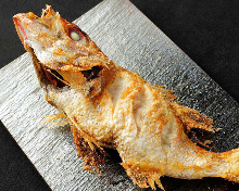 Salt roasted rosy seabass