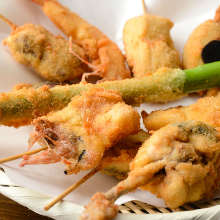 Assorted fried cutlet skewers, 10 kinds