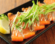 Salmon sashimi