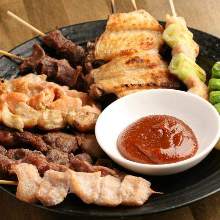 Assorted grilled skewers, 5 kinds