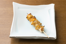 Chicken skin skewer