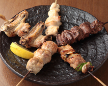 Assorted grilled chicken skewers, 5 kinds