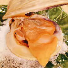 Hamayaki clams (grilled clams)