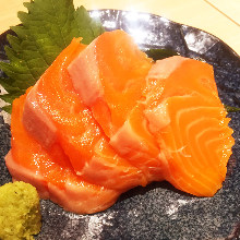 Salmon sashimi