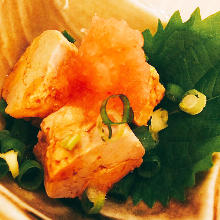 Monkfish liver with ponzu