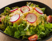 Enzyme salad with corn dressing