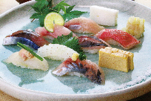 Assorted nigiri sushi