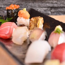 Assorted nigiri sushi, 10 kinds