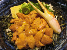 High quality sea urchin rice bowl