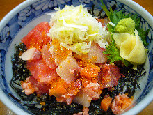 Makanai don (rice bowl originally made for staff meals)