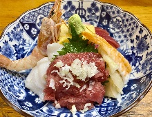 Tuna rib and special seafood rice bowl