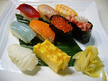 Assorted nigiri sushi