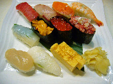 Assorted nigiri sushi