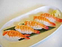 Shrimp sushi