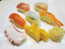 Assorted nigiri sushi