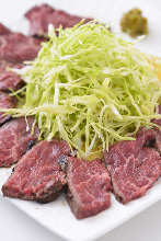 Seared wagyu beef sagari (hanger steak)