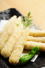 Deep-fried young corn