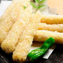 Deep-fried young corn