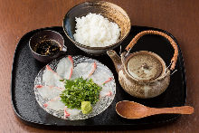 Tai chazuke (sea bream and rice with tea)