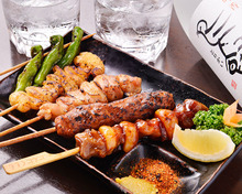 Assorted grilled skewers