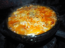 Simmered meat and tofu