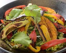 Marinated grilled vegetables