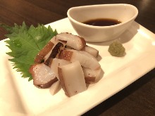 Octopus sashimi