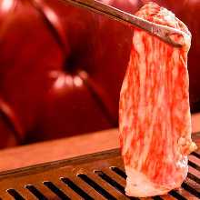 Grilled beef sirloin shabu-shabu Grilled beef sirloin shabu-shabu