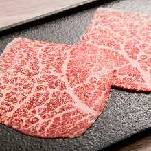 Grilled lean meat shabu-shabu