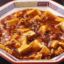 Spicy tofu and ground meat