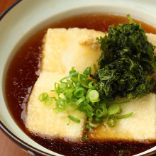 Deep-fried tofu in broth