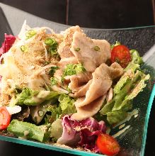 Shabu-shabu salad with sesame dressing