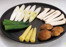 Assortment of fried vegetables (five kinds)