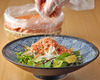 Sprinkle a Handful Salad with Small Shrimp from Kinoya-Ishinomaki Fishery