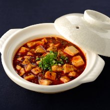 Spicy tofu and ground meat