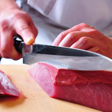 Japanese amberjack sashimi