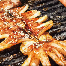 Grilled Whole Squid