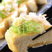 Thin slice deep-fried tofu