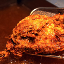 Fried half body of chicken