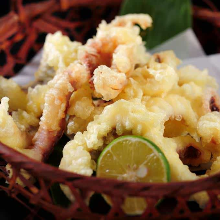 Dried squid tempura