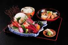 Sashimi set meal