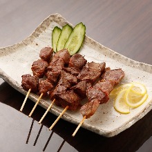 Assorted grilled skewers
