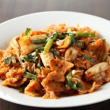 Stir-fried pork with kimchi