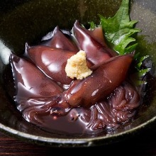 Firefly squid pickled in soy sauce