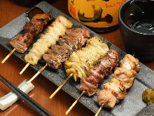 Grilled gizzard skewer