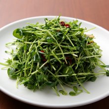 Stir-fried pea shoots