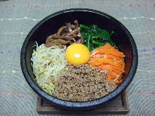 Stone grilled bibimbap