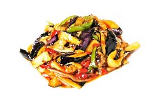 Stir-fried eggplant and pork