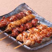 Assorted grilled skewers, 5 kinds